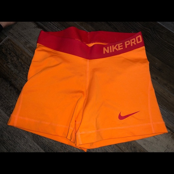 nike pros orange
